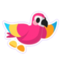 Pan Parrot Sticker - Rare from Pride Sticker Pack